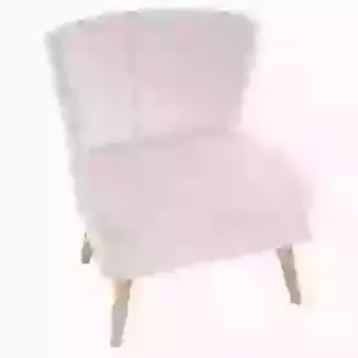 Luxury Velvet Accent Chair with Wooden Legs